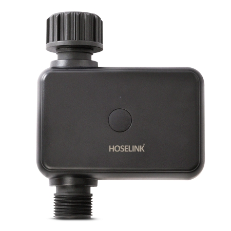 Automate one garden watering zone from a smartphone with the Hoselink Single Outlet Bluetooth Tap Timer. Connected at the tap