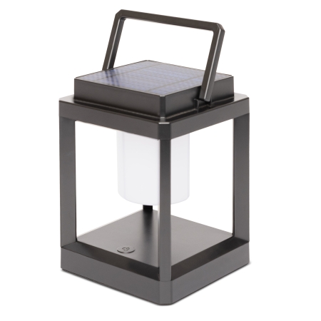 Add portable ambient lighting to an outdoor table