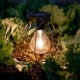 Create warm decorative ambience with the RUSTICA Industrial Style Solar Lantern. The geometric frame surrounds a filament-style two-LED globe