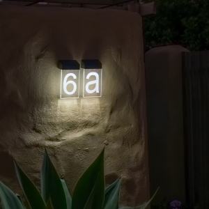 Make a street number easier to see after dark with the AVENUE Solar Illuminated House Numbers. The sign offers three light colour modes and charges in daylight