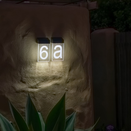 Make a street number easier to see after dark with the AVENUE Solar Illuminated House Numbers. The sign offers three light colour modes and charges in daylight