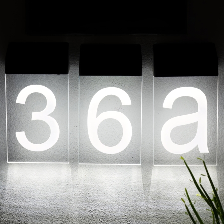 Make a street number easier to see after dark with the AVENUE Solar Illuminated House Numbers. The sign offers three light colour modes and charges in daylight
