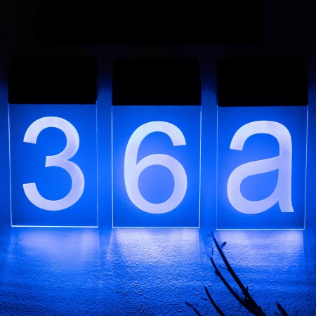 Make a street number easier to see after dark with the AVENUE Solar Illuminated House Numbers. The sign offers three light colour modes and charges in daylight