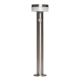 Improve pathway and garden visibility with the LUMINOUS Stainless Steel Solar Bollard. The contemporary metal post uses solar energy and a motion sensor to provide additional light when movement is detected after dark. It installs without mains wiring and suits paths