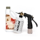 Feed lawns and garden plants through the hose with the Hoselink Super-Grow and Fertiliser Spray Mixer Pack. The mixer draws the liquid plant food from its bottle and dilutes it into the water stream for broad