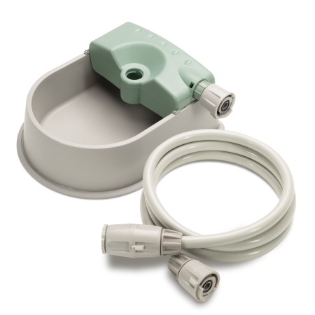 Set up a convenient self-replenishing outdoor water station with the Hoselink Auto-Fill Pet Bowl