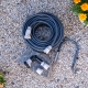 Create a simple portable watering setup with the Hoselink Hose and Hanger Pack in charcoal. The flexible garden hose provides everyday reach