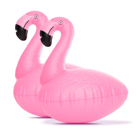 Add playful night-time colour to a pool or outdoor party with the FLAMINGO Solar Inflatable Pool Lights. This two-pack combines an inflatable flamingo design with five LEDs and solar charging