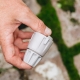 Attach a standard 12mm garden hose securely to the Hoselink no-burst connection system with the Hose End Connector. The fitting clamps onto the cut end of the hose and then twists into a compatible Hoselink tap connector