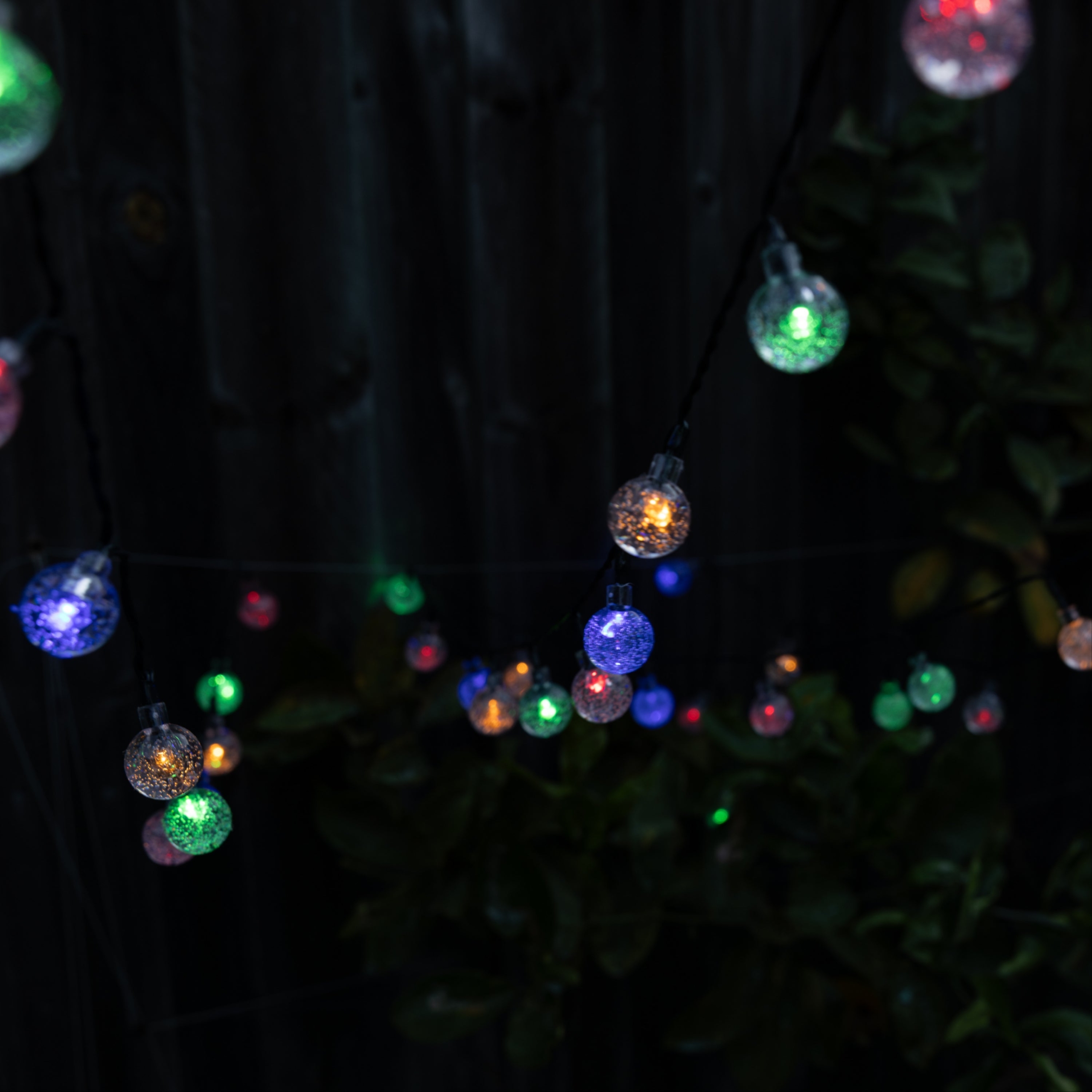 Solar Festive String Lights | Multi-coloured | 50 LED | BUBBLE