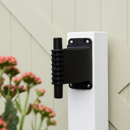 Mount a Hoselink Evolve Retractable Hose Reel at an additional wall location with this Evolve Series bracket. A compatible reel can be lifted from its original bracket and transferred to the second point when needed. The bracket pivots with the reel and must be secured to a structurally sound wall using correctly rated hardware. It is not compatible with Classic Series reels