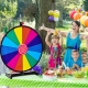 Costway18" Tabletop Spinning Prize Wheel With Solid Metal Base for Party Costway18" Tabletop Spinning Prize Wheel With Solid Metal Base for Party