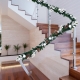 Costway2.7M Christmas Garland Wreath with 50 LED Lights and Pinecones for Decorations