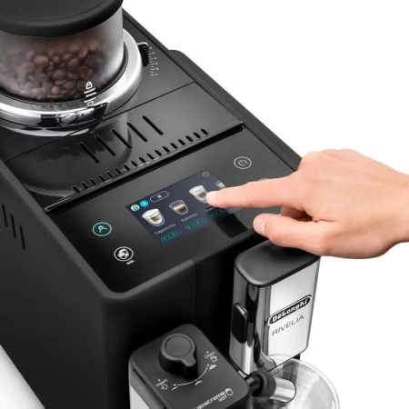Delonghi Rivelia with Auto Milk Onyx Black Fully Automatic Coffee Machine Black
