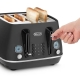 Delonghi Distinta Moments 4 Slice Toaster Black