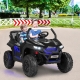 Costway12V 2-Seater Kids Ride On Car  with Light Music & Electric Remote Control-Black