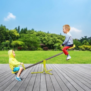 CostwayKids Seesaw Swivel Children Teeter Totter Outdoor Play Set for 2 children