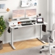 CostwayRecord Player Stand with Vinyl Storage and 3 Shelves-White - Furniture > Living Room > End & Side Tables