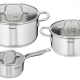 Tefal Virtuoso Induction Stainless Steel 3pc Pot Set