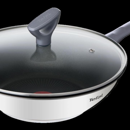 Tefal Daily Cook Stainless Steel Induction Wok 28cm + lid