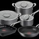 Jamie Oliver by Tefal Cook's Classics Induction Non-Stick Hard Anodised 5-Piece Cookware Set