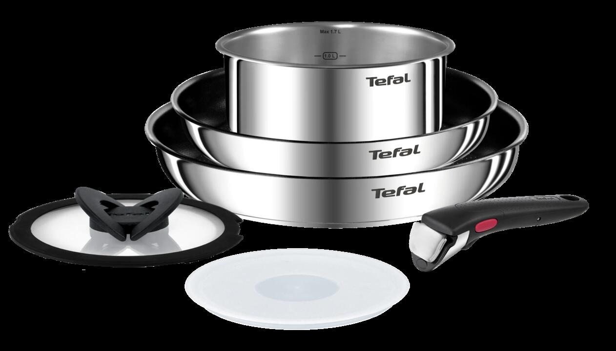 Tefal Ingenio Emotion Induction Non-Stick Stainless Steel 6pc Set