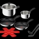 Tefal Delicious Stainless Steel 8pc Mixed Set