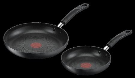 Tefal Specialty Hard Anodised Non-Stick Twin Pack Frypans 20/26cm