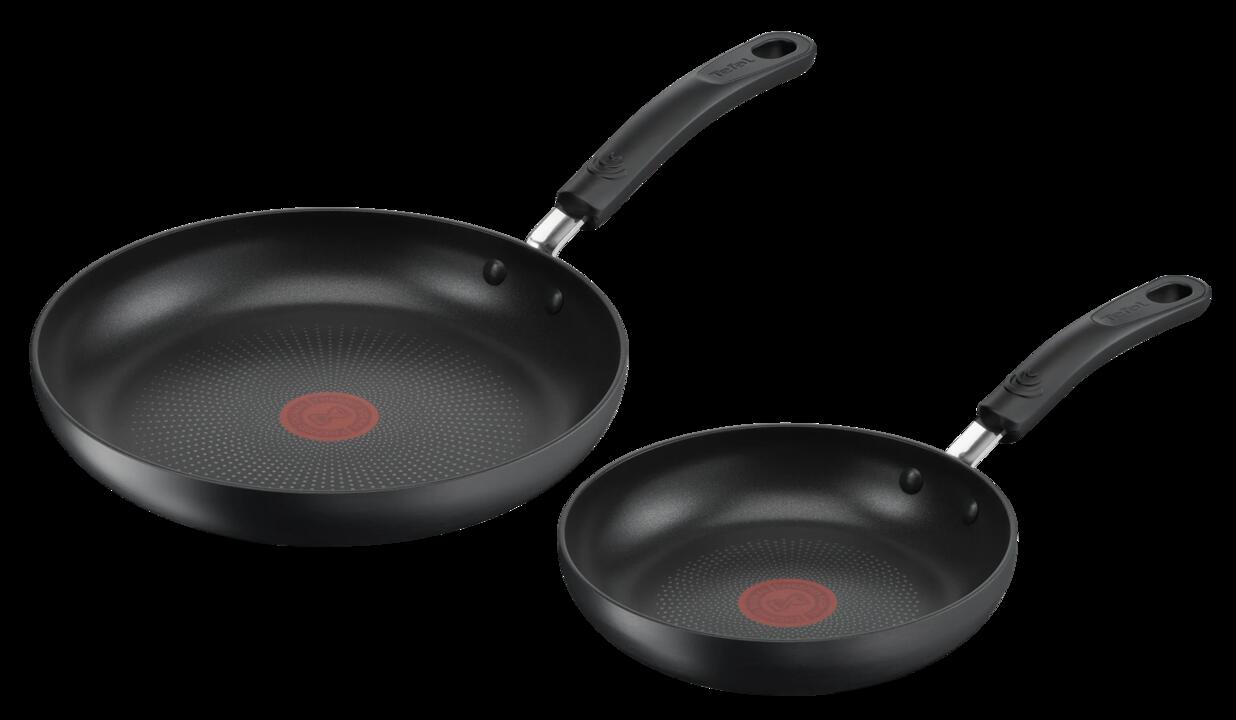 Tefal Specialty Hard Anodised Non-Stick Twin Pack Frypans 20/26cm
