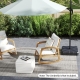 CostwayWeighted Offset Umbrella Base with Cross Bracket Up to 80 kg