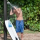 Costway60 L Solar Heated Outdoor Shower with Shower Head and Foot Shower Tap-Black - Outdoor > Camping > Portable Toilets & Showers