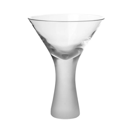 Martini Glass Heavy Base Sand Blast - Martini Glasses