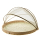 Dark Brown Acacia Wood Round Tray 33x2cm - Trays