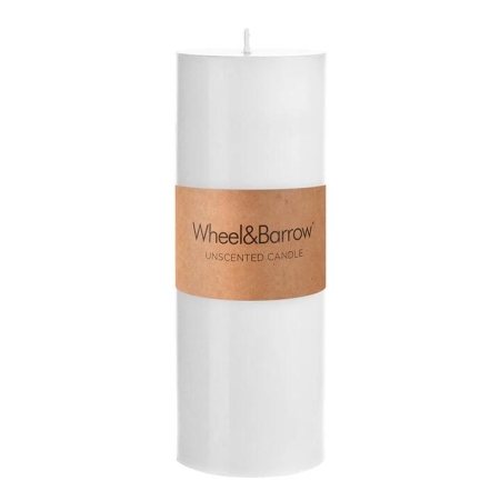 White Pillar Candle 7.5x20 - Candles