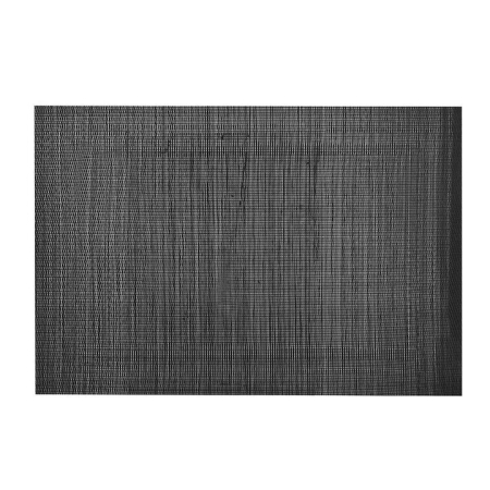 PVC Rectangle Placemat with Border Black - Placemats & Coasters