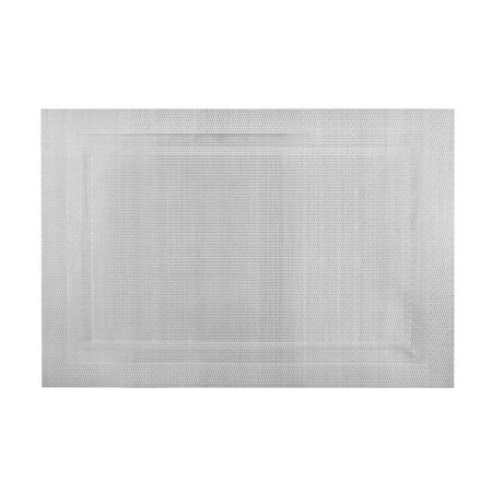 PVC Rectangle Placemat with Border Silver - Placemats & Coasters