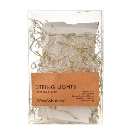 Silver Crystal String Lights - Strings