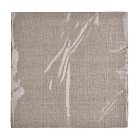 Paper Napkin Taupe Linen Look - Napkins