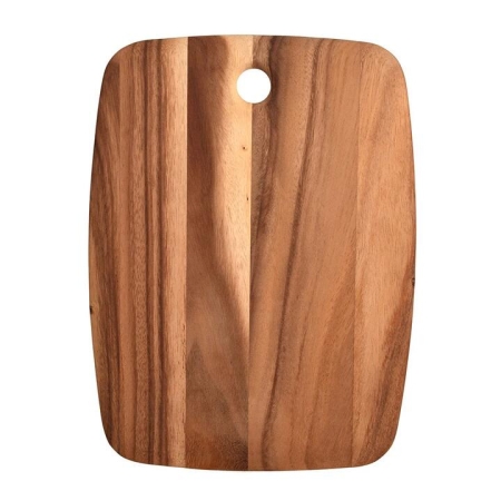 Acacia Wood Rectangle Tablet Board with Hole Handle 30x40cm - Boards