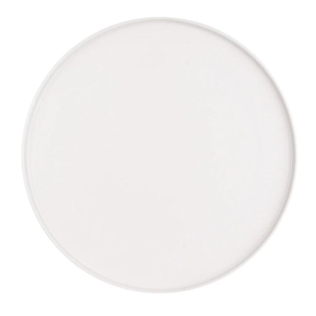 Porcelain Round Flat Plate with Lip Small - Plates