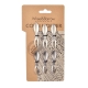 Mini Stainless Steel Tongs - Silicone Grey Tip - Tongs