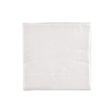 White Cocktail Paper Napkin Pack - Napkins