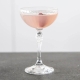 Optic Coupe Glass with Gold Rim - Coupe Glasses