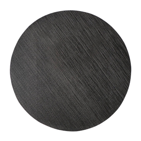 PVC Round Placemat Black - Placemats & Coasters
