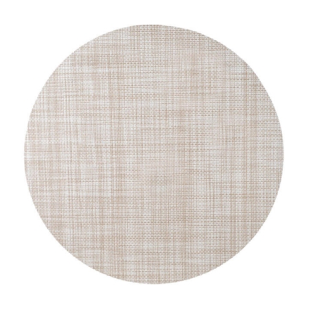 PVC Round Placemat Natural Taupe - Placemats & Coasters