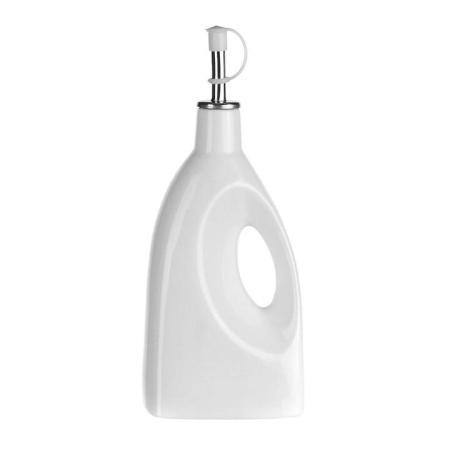 Porcelain Oil Bottle Square Base with Handle - Oil Bottles