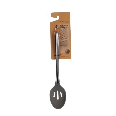 Silicone Grey Slotted Spoon - Spoons
