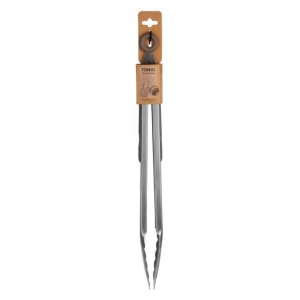 Stainless Steel Tongs with Silicone Grip 30cm