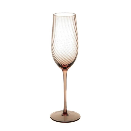 Chocolate Ribbed Swirl Champagne Glass - Home & Garden > Kitchen & Dining > Tableware > Drinkware