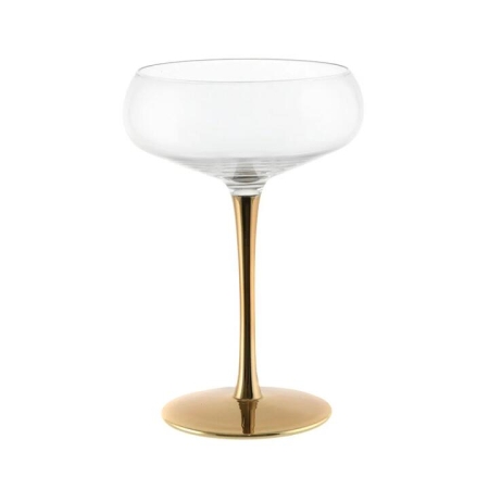 Coupe Glass Gold Stem - Coupe Glasses